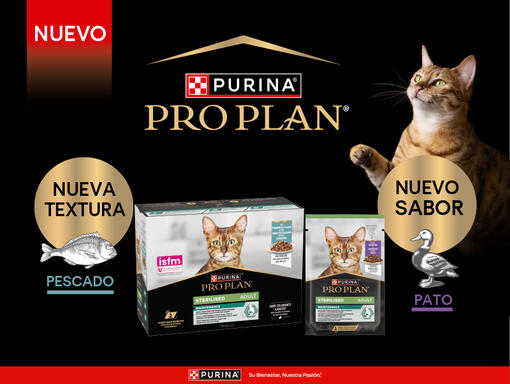 Ampliamos nuestra gama de PRO PLAN® Esterilizado Húmedo: Nuevos sabores y texturas.